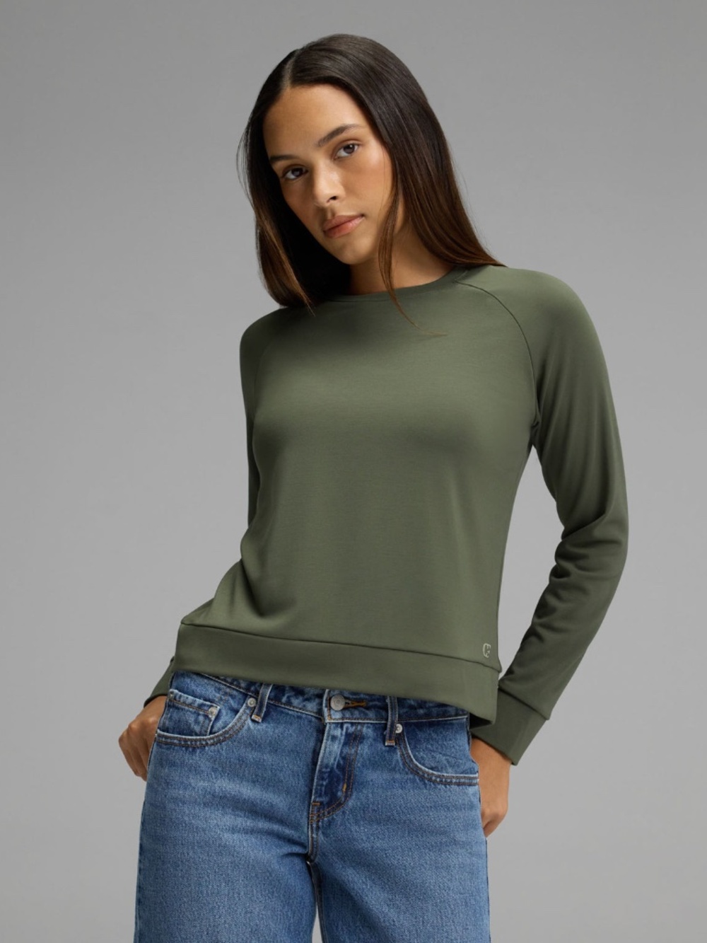 Cozy Earth Women's Brushed Bamboo Pullover Crew